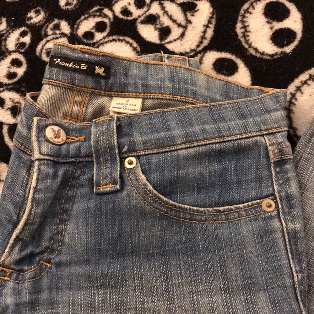 Frankie B Low Rise Straight Leg Jeans